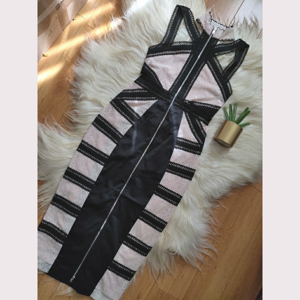 NEW Nasty Gal collection lace midi dress